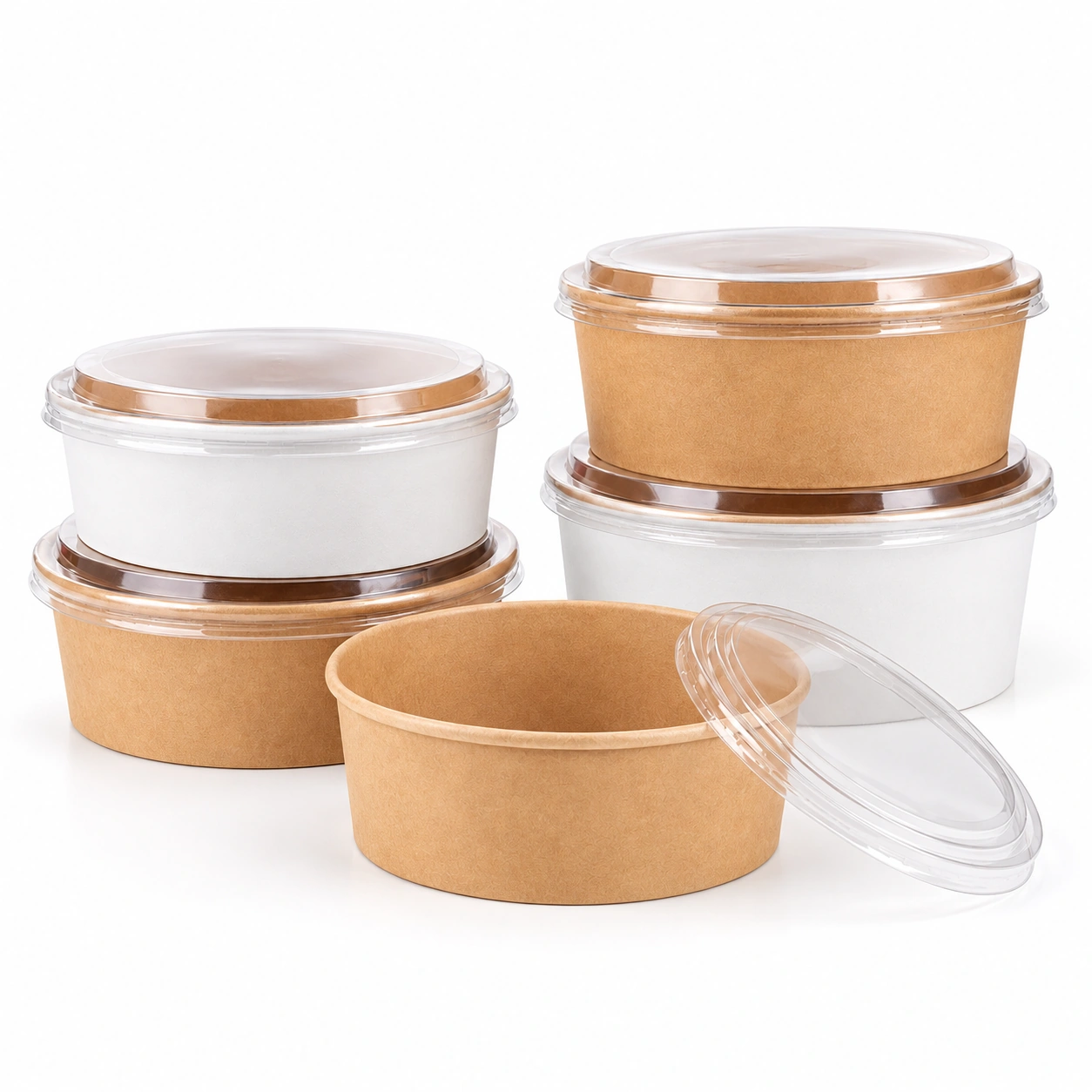Paper Bowls With Plastic Lid