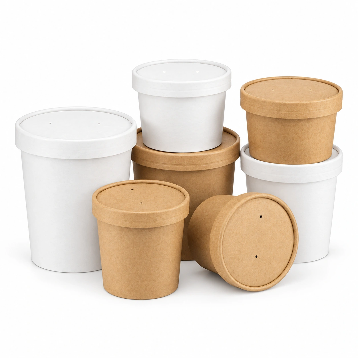 Paper Bowls With Print Carton Lid